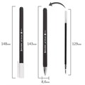 Ручка гелевая BRAUBERG "Matt Gel", ЧЕРНАЯ, корпус soft-touch, узел 0,5 мм, линия 0,35 мм, 142944 142944