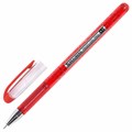 Ручка гелевая BRAUBERG "Profi-Gel PRO", КРАСНАЯ, линия письма 0,4 мм, игольчатый наконечник 0,5 мм, печать на корпусе, 144126 144126
