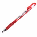 Ручка гелевая BRAUBERG "Profi-Gel PRO", КРАСНАЯ, линия письма 0,4 мм, игольчатый наконечник 0,5 мм, печать на корпусе, 144126 144126