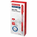 Ручка гелевая BRAUBERG "Profi-Gel PRO", КРАСНАЯ, линия письма 0,4 мм, игольчатый наконечник 0,5 мм, печать на корпусе, 144126 144126