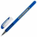 Ручка гелевая BRAUBERG "Profi-Gel PRO", СИНЯЯ, линия письма 0,4 мм, игольчатый наконечник 0,5 мм, печать на корпусе, 144125 144125