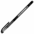 Ручка гелевая BRAUBERG "Profi-Gel PRO", ЧЕРНАЯ, линия письма 0,4 мм, игольчатый наконечник 0,5 мм, печать на корпусе, 144124 144124
