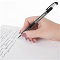 Ручка гелевая BRAUBERG "Profi-Gel PRO", ЧЕРНАЯ, линия письма 0,4 мм, игольчатый наконечник 0,5 мм, печать на корпусе, 144124 144124