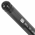 Ручка гелевая BRAUBERG "Profi-Gel TONE", ЧЕРНАЯ, линия письма 0,4 мм, стандартный наконечник 0,5 мм, тонированный корпус, 144127 144127