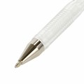 Ручка гелевая BRAUBERG "White Pastel", БЕЛАЯ, корпус прозрачный, узел 1 мм, линия письма 0,5 мм, 143417 143417