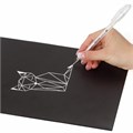Ручка гелевая BRAUBERG "White Pastel", БЕЛАЯ, корпус прозрачный, узел 1 мм, линия письма 0,5 мм, 143417 143417