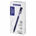 Ручка гелевая BRAUBERG "X-WRITER 1800", УВЕЛИЧЕННАЯ ДЛИНА ПИСЬМА 1 800 м, СИНЯЯ, стандартный узел 0,5 мм, 144134 144134
