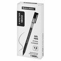 Ручка гелевая BRAUBERG "X-WRITER 1800", УВЕЛИЧЕННАЯ ДЛИНА ПИСЬМА 1 800 м, ЧЕРНАЯ, стандартный узел 0,5 мм, 144135 144135