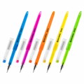 Ручка гелевая BRAUBERG DIAMOND NEON, ЧЕРНАЯ, корпус ассорти, игольчатый узел 0,5 мм, линия письма 0,25 мм, 144132 144132