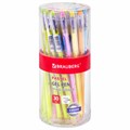 Ручка гелевая BRAUBERG DIAMOND PASTEL, СИНЯЯ, корпус ассорти, игольчатый узел 0,5 мм, линия письма 0,25 мм, 144133 144133