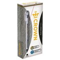 Ручка гелевая CROWN "Hi-Jell", ЧЕРНАЯ, корпус прозрачный, узел 0,5 мм, линия письма 0,35 мм, HJR-500B 143069