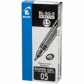 Ручка гелевая PILOT "Super Gel", ЧЕРНАЯ, корпус прозрачный, узел 0,5 мм, линия письма 0,3 мм, BL-SG-5 141841