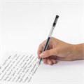 Ручка гелевая STAFF "Basic" GP-675, ЧЕРНАЯ, длина письма 1000 м, игольчатый узел 0,5 мм, линия письма 0,35 мм, 143675 143675