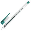 Ручка гелевая STAFF "Basic" GP-789, ЗЕЛЕНАЯ, корпус прозрачный, хромированные детали, узел 0,5 мм, линия письма 0,35 мм, 142791 142791