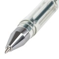 Ручка гелевая STAFF "Basic" GP-789, ЗЕЛЕНАЯ, корпус прозрачный, хромированные детали, узел 0,5 мм, линия письма 0,35 мм, 142791 142791