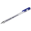 Ручка гелевая STAFF "Basic" GP-789, СИНЯЯ, корпус прозрачный, хромированные детали, узел 0,5 мм, 142788 142788