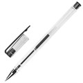 Ручка гелевая STAFF "Basic" GP-789, ЧЕРНАЯ, корпус прозрачный, хромированные детали, узел 0,5 мм, 142789 142789