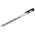 Ручка гелевая STAFF "Basic" GP-789, ЧЕРНАЯ, корпус прозрачный, хромированные детали, узел 0,5 мм, 142789 142789