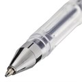 Ручка гелевая STAFF "Basic" GP-789, ЧЕРНАЯ, корпус прозрачный, хромированные детали, узел 0,5 мм, 142789 142789