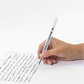 Ручка гелевая РОССИЯ "АРКТИКА-М", ЧЕРНАЯ, корпус тонированный, узел 0,7 мм, линия письма 0,5 мм, BRAUBERG, 143958 143958