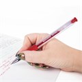 Ручка гелевая с грипом BRAUBERG "EXTRA GT NEEDLE", КРАСНАЯ, игольчатый узел 0,5 мм, линия 0,35 мм, 143921 143921