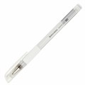 Ручка гелевая с грипом BRAUBERG "White", БЕЛАЯ, пишущий узел 1 мм, линия письма 0,5 мм, 143416 143416
