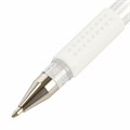 Ручка гелевая с грипом BRAUBERG "White", БЕЛАЯ, пишущий узел 1 мм, линия письма 0,5 мм, 143416 143416