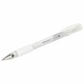 Ручка гелевая с грипом BRAUBERG "White", БЕЛАЯ, пишущий узел 1 мм, линия письма 0,5 мм, 143416 143416