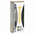 Ручка гелевая с грипом CROWN "Hi-Jell Needle Grip", ЧЕРНАЯ, узел 0,7 мм, линия письма 0,5 мм, HJR-500RNB 143064