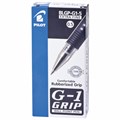 Ручка гелевая с грипом PILOT "G-1 Grip", ЧЕРНАЯ, корпус прозрачный, узел 0,5 мм, линия письма 0,3 мм, BLGP-G1-5 140197