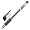 Ручка гелевая с грипом STAFF "Basic Needle" GP-679, ЧЕРНАЯ, игольчатый узел 0,5 мм, линия письма 0,35 мм, 143679 143679