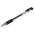 Ручка гелевая с грипом STAFF "Basic Needle" GP-679, ЧЕРНАЯ, игольчатый узел 0,5 мм, линия письма 0,35 мм, 143679 143679
