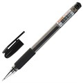Ручка гелевая с грипом STAFF "Basic" GP-677, ЧЕРНАЯ, корпус тонированный, узел 0,5 мм, линия письма 0,35 мм, 143677 143677