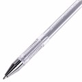 Ручка гелевая СЕРЕБРИСТАЯ BRAUBERG "EXTRA SILVER", корпус прозрачный, 0,5 мм, линия 0,35 мм, 143913 143913