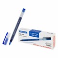 Ручки гелевые BRAUBERG "X-WRITER 1800", УВЕЛИЧЕННАЯ ДЛИНА ПИСЬМА 1 800 м, СИНИЕ, КОМПЛЕКТ 10 ШТУК, стандартный узел 0,5 мм, 144137 144137