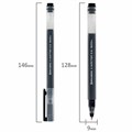 Ручки гелевые BRAUBERG X-WRITER 1800, УВЕЛИЧЕННАЯ ДЛИНА ПИСЬМА 1 800 м, ЧЕРНЫЕ, КОМПЛЕКТ 10 ШТУК, стандартный узел 0,5 мм, 144138 144138