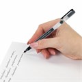 Ручки гелевые BRAUBERG X-WRITER 1800, УВЕЛИЧЕННАЯ ДЛИНА ПИСЬМА 1 800 м, ЧЕРНЫЕ, КОМПЛЕКТ 10 ШТУК, стандартный узел 0,5 мм, 144138 144138