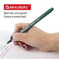 Набор капиллярных ручек (линеров) BRAUBERG 4 шт., АССОРТИ, "Aero", трехгранные, металлический наконечник, линия письма 0,4 мм, 141524 141524