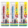 Ручка перьевая CARIOCA "Stilo", иридиевое перо, 2 сменных картриджа, корпус ассорти, Италия, 42303 143241