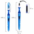 Ручка перьевая с 10 сменными картриджами BRAUBERG "DELTA", эргономичный корпус, иридий, 143954 143954