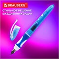 Ручка перьевая с 10 сменными картриджами BRAUBERG "DELTA", эргономичный корпус, иридий, 143954 143954