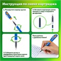 Ручка перьевая с 10 сменными картриджами, иридиевое перо, BRAUBERG KIDS, 143955 143955