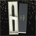 Ручка перьевая PARKER "IM Achromatic Black BT", ежедневник А5 черный, пакет, 880901 880901