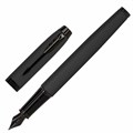 Ручка перьевая PARKER "IM Achromatic Black BT", черный матовый, нержавеющая сталь, синяя, 2127741 143767