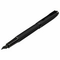 Ручка перьевая PARKER "IM Achromatic Black BT", черный матовый, нержавеющая сталь, синяя, 2127741 143767