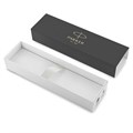 Ручка перьевая PARKER "IM Core Brushed Metal GT", серебристый матовый лак, позолота, синяя, 1931649 142540