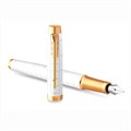 Ручка перьевая PARKER "IM Premium Pearl GT", корпус жемчужный лак, позолоченные детали, синяя, 2143649 143856