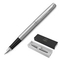 Ручка перьевая PARKER "Jotter Stainless Steel CT", корпус серебристый, детали хром, синяя, 2030946 142940
