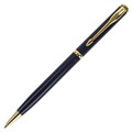 Ручка подарочная шариковая GALANT "Arrow Gold Blue", корпус темно-синий, золотистые детали, пишущий узел 0,7 мм, синяя, 140653 140653
