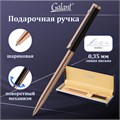 Ручка подарочная шариковая GALANT "ASTRON", корпус черный с золотом, детали золотистые, узел 0,7 мм, синяя, 143525 143525